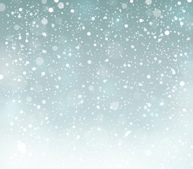 Canvas Print - Snow theme background 6