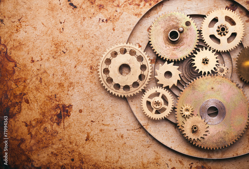 Steampunk background Wallpaper Mural