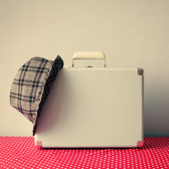 Sticker - Vintage Briefcase with hat