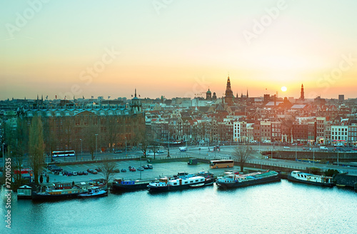 Amsterdam skyline