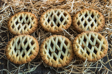 Canvas Print - traditional christmas mince pies