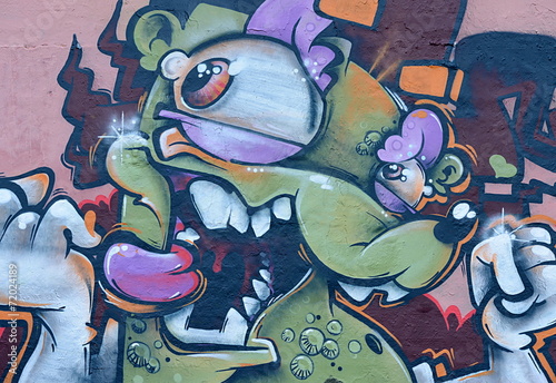 Fototapeta na szkło graffiti