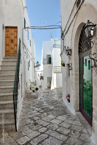 Naklejka - mata magnetyczna na lodówkę Vicoli di Ostuni, Puglia