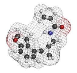 Canvas Print - Tasimelteon sleep disorder drug molecule