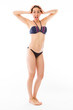 © bruno135_406 - model isolated on plain background stressed upset pulling hairs