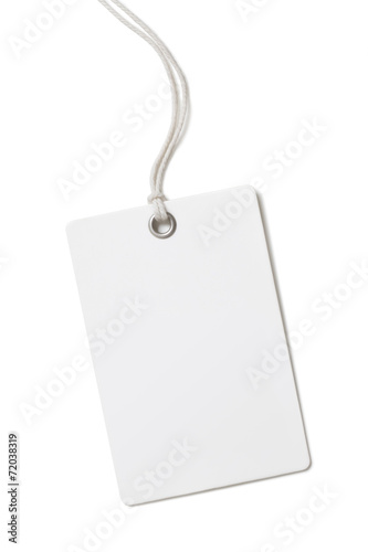 Blank paper price tag or la...