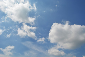 Blue sky and white cloud