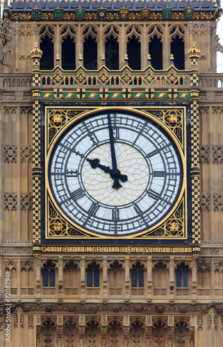 Naklejka na szybę Big Ben clock