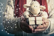 Lamb Toy And Christmas Gift