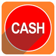 © Alex White - cash red flat icon isolated