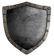Old medieval shield isolated