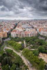 Canvas Print - Barcelona Cityscape from Above