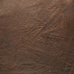 Wall Mural - Brown leather material fragment