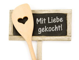 Poster - Mit Liebe gekocht