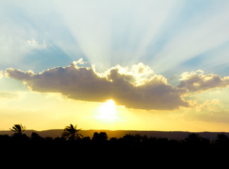 Wall Mural - Beautiful Sunrise