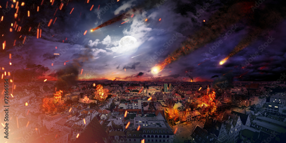 Conceptual photo of the apocalypse - obrazy, fototapety, plakaty 