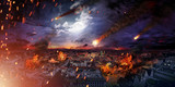 Fototapeta Konie - Conceptual photo of the apocalypse