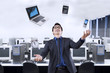 © Creativa Images - Businessperson juggling with business items