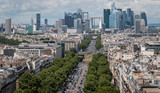 Fototapeta Paryż - Cityscape Towards La Defense