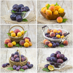 Poster - fresh fruits - collage