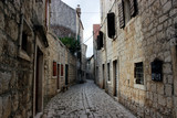 Fototapeta Uliczki - Street of the old town Hvar in Croatia