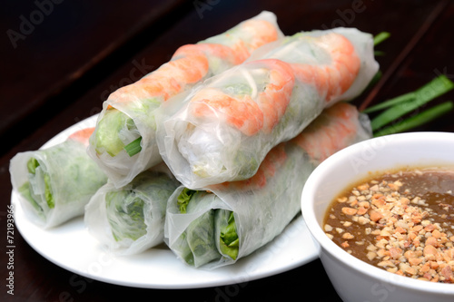 Fresh Spring Roll Canvas Print