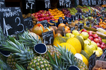 Fresh Fruits At A Market