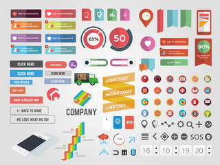 Wall Mural - Massive collection of web graphics