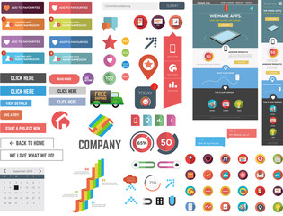 Wall Mural - Massive collection of web graphics