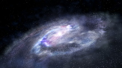 Wall Mural - spinning galaxy loopable