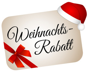 Poster - Weihnachtsrabatt