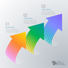 Wall Mural - infographics vector background #step up