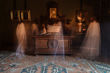 Halloween Ghost Scary Spooky Girl