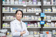 Asian woman a pharmacist