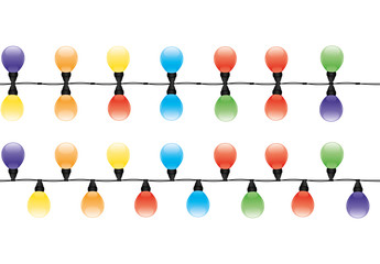 Wall Mural - Christmas garland.