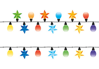 Wall Mural - Christmas garland.