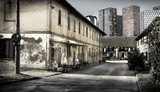 Fototapeta Uliczki - contrasto urbano