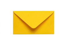 Yellow Envelope Isolated On White Background