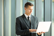 © michaeljung - businessman using laptop computer