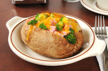 Canvas Print - Stuffed baked potato