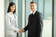 © michaeljung - business partners handshaking