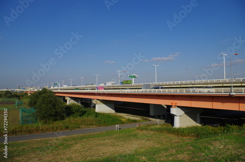 笹目橋と荒川 Stock Photo Adobe Stock