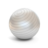 Fototapeta  - fitness ball isolated on white