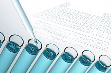 Wall Mural - laboratory test tubes
