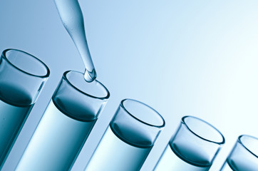 Wall Mural - laboratory test tubes
