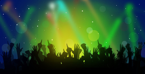 Wall Mural - Night Party-Vector