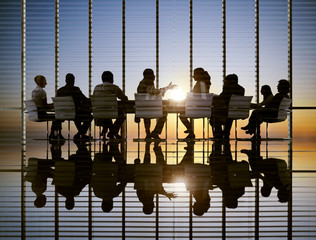 Wall Mural - Business Meeting Sun Professional Strategy Concept