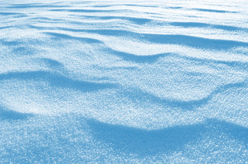 Winter background with snowy dunes