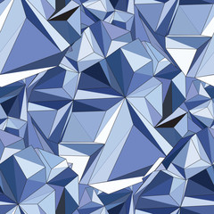 Wall Mural - Crystal. Seamless 3D Geometric background.