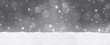 canvas print picture - Bokeh Hintergrund mit Schnee / Weihnachtlich
